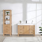 León 48" Free-standing Single Bathroom Vanity in Fir Wood Brown