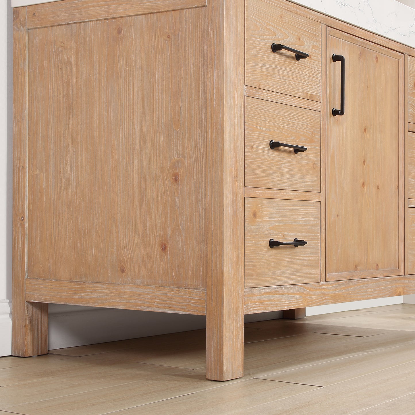 León 48" Free-standing Single Bathroom Vanity in Fir Wood Brown