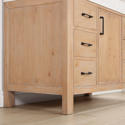 León 48" Free-standing Single Bathroom Vanity in Fir Wood Brown