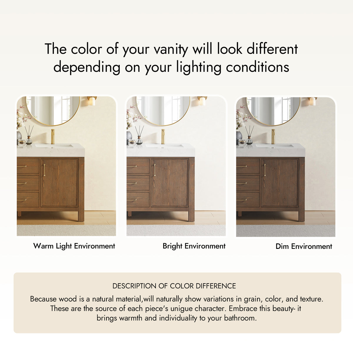 León 60" Free-standing Double Bathroom Vanity in Spruce Aged Brown