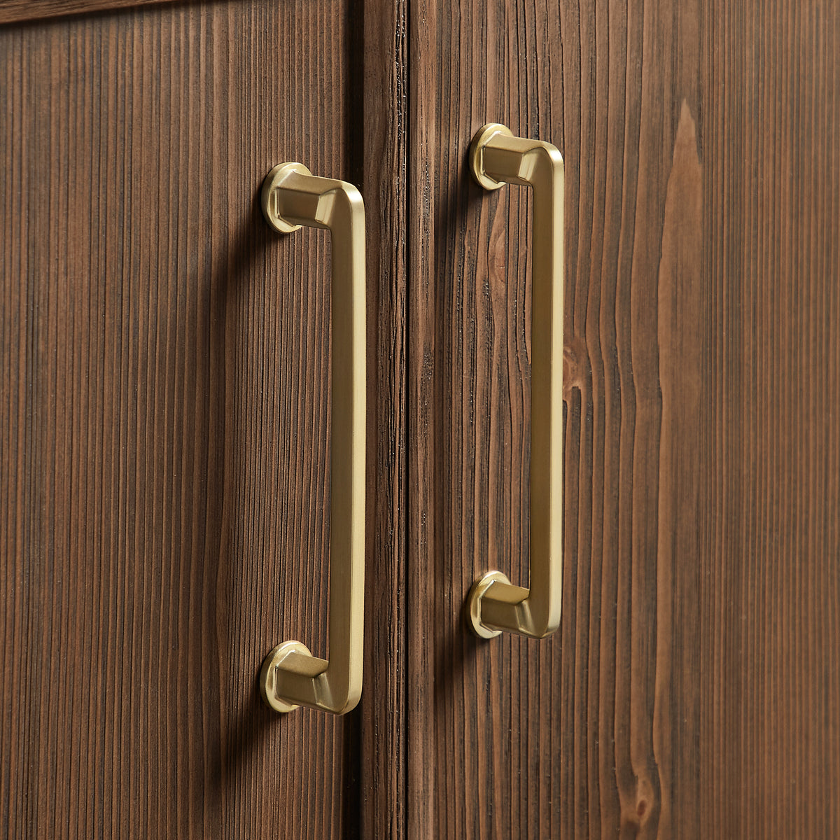 León 84" Free-standing Double Bathroom Vanity in Spruce Aged Brown