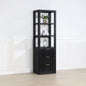 Cádiz 22in. Black Linen Storage Cabinet for Bathroom and more