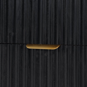 Cádiz 48in. Free-standing Single Bathroom Vanity in Fir Wood Black with Composite top in Lightning White