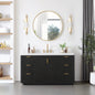 Cádiz 60" Free-standing Single Bathroom Vanity in Fir Wood Black