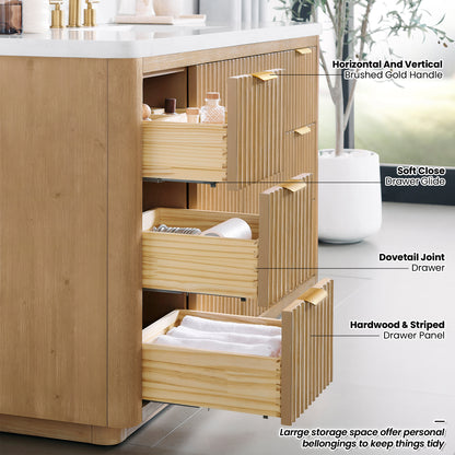 Cádiz 60" Free-standing Single Bathroom Vanity in Washed Ash Grey
