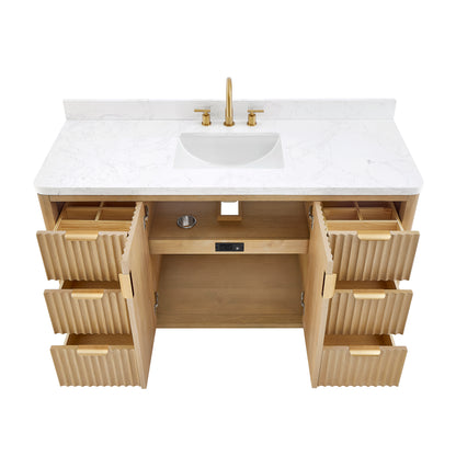 Cádiz 60" Free-standing Single Bathroom Vanity in Washed Ash Grey