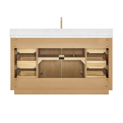 Cádiz 60" Free-standing Single Bathroom Vanity in Washed Ash Grey