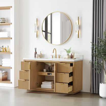 Cádiz 60" Free-standing Single Bathroom Vanity in Washed Ash Grey