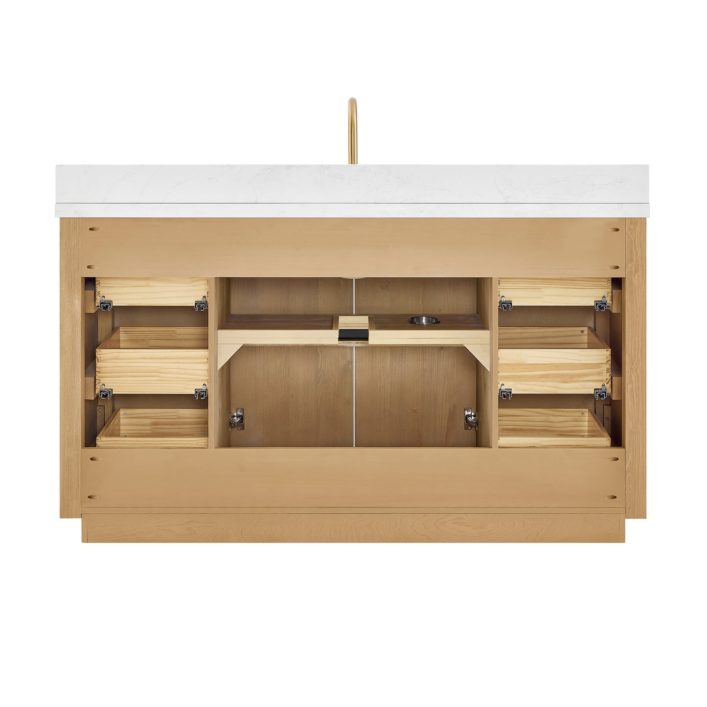 Cádiz 60" Free-standing Single Bathroom Vanity in Washed Ash Grey and Mirror