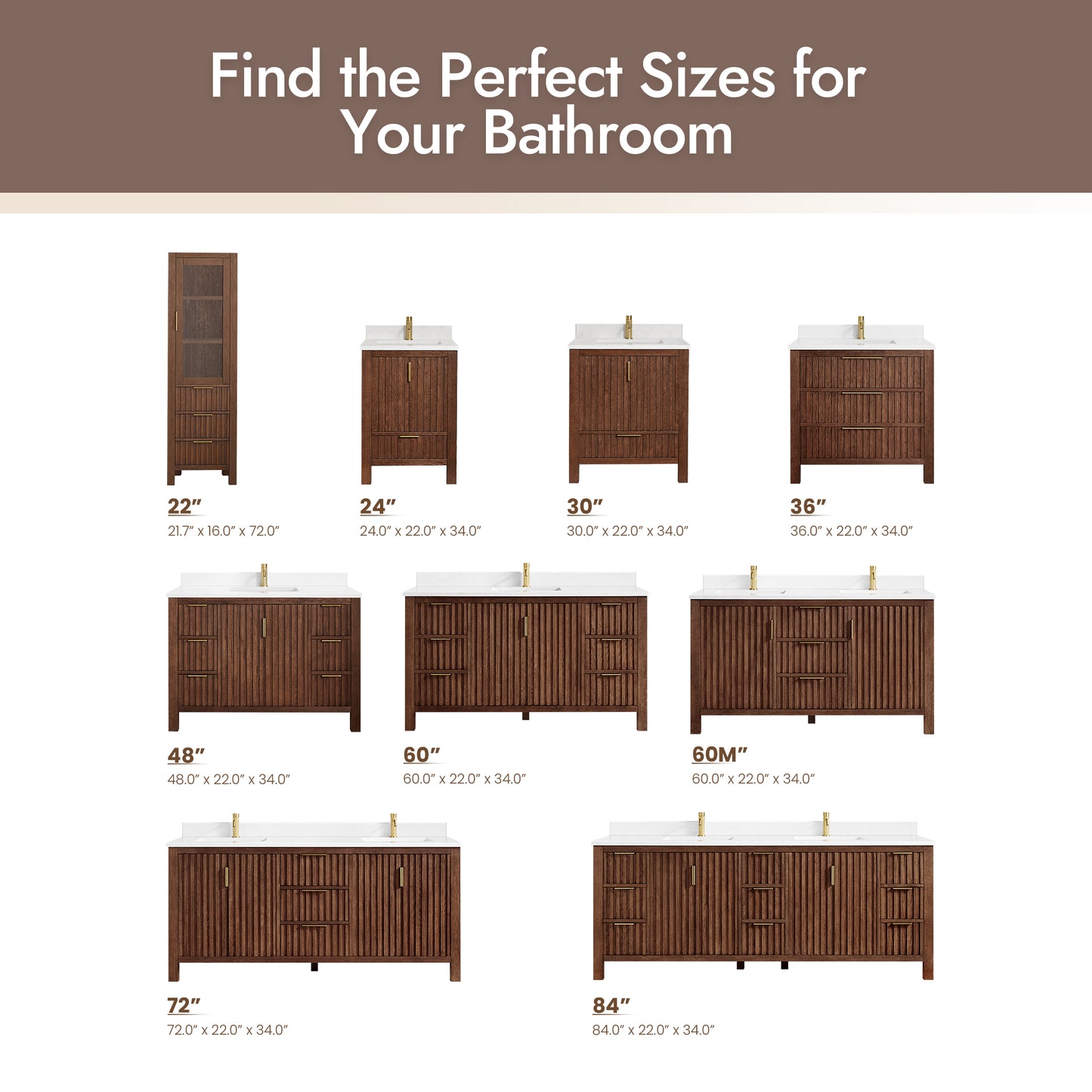 Shenzhen 22" Aged Dark Brown Oak Storage Cabinet