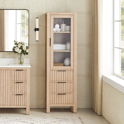 Shenzhen 22" Aged Natural Oak Storage Cabinet