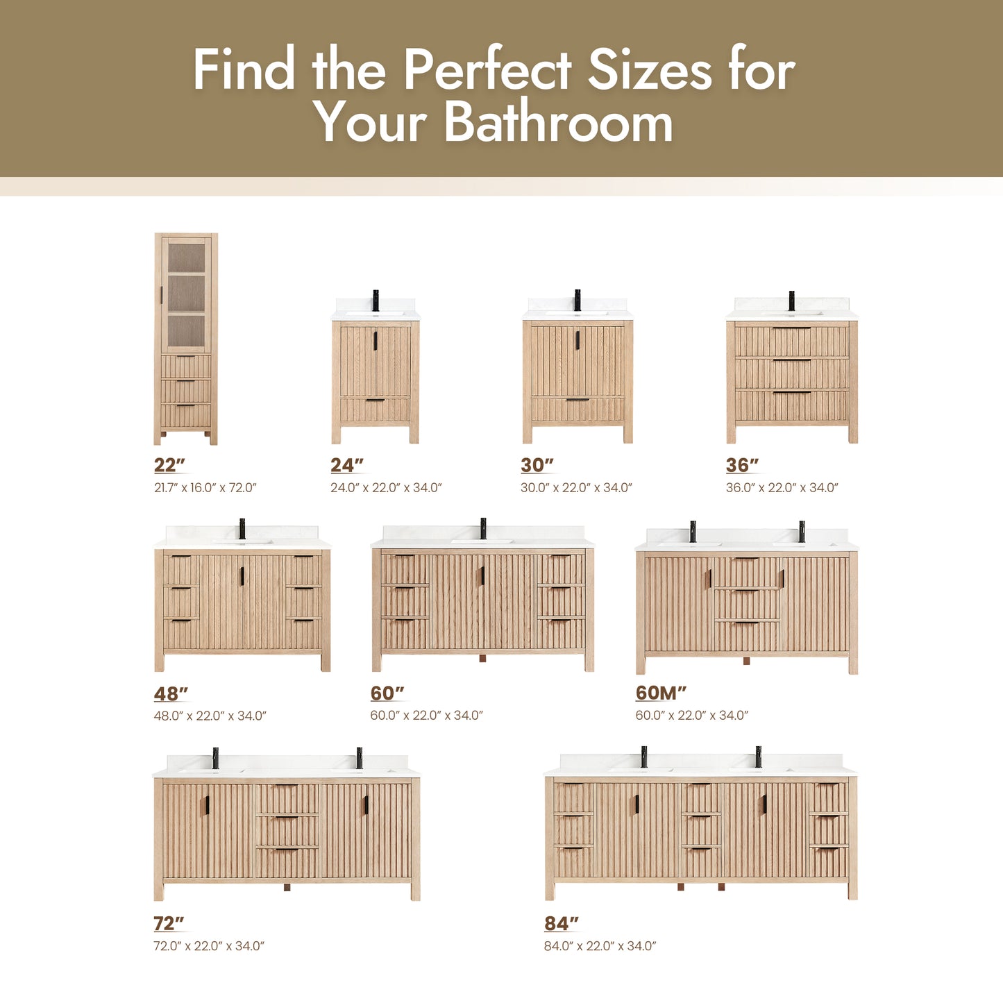 Shenzhen 22" Aged Natural Oak Storage Cabinet