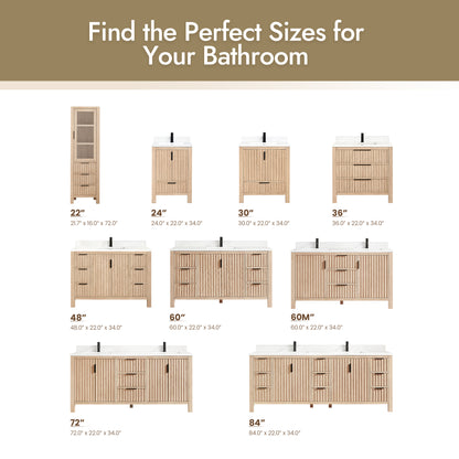 Shenzhen 22" Aged Natural Oak Storage Cabinet