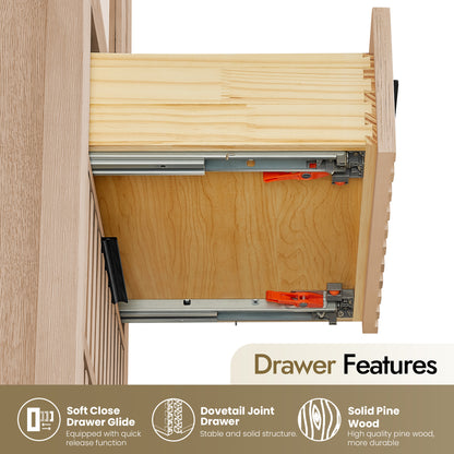 Shenzhen 22" Aged Natural Oak Storage Cabinet