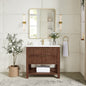 Vitre 36" Single Sink Bath Vanity in Aged Dark Brown Oak