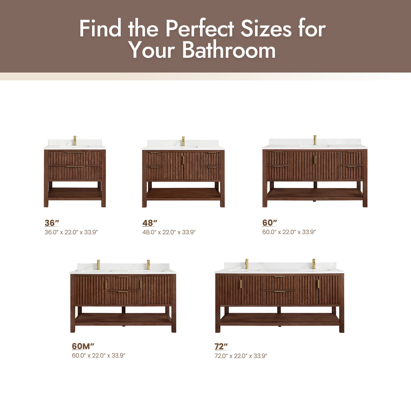 Vitre 48" Single Sink Bath Vanity in Aged Dark Brown Oak
