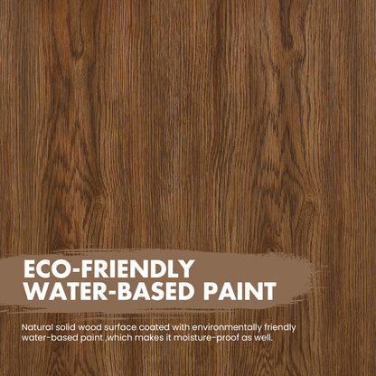 Abuja 48" Free-standing Single Bath Vanity in Oak Weathered Brown with White Grain Stone Top