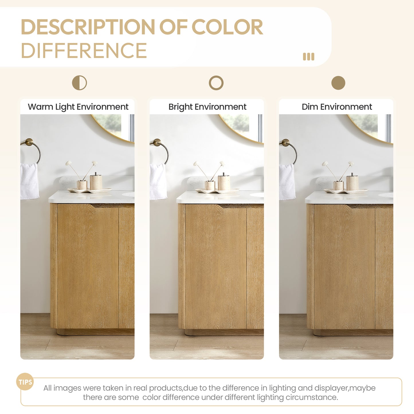 Abuja 48" Free-standing Single Bath Vanity in Washed Ash Grey with White Grain Stone Top