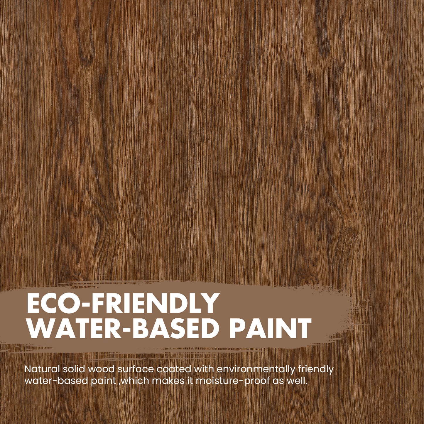 Abuja 72" Free-standing Double Bath Vanity in Oak Weathered Brown with White Grain Stone Top