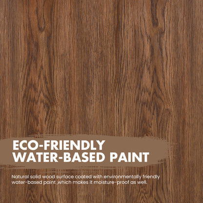 Harbin 72" Free-standing Double Bath Vanity in Oak Weathered Brown with White Grain Stone Top