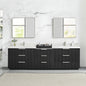 Santarem 108" Combined Double Bath Vanity in Oak Weathered Black