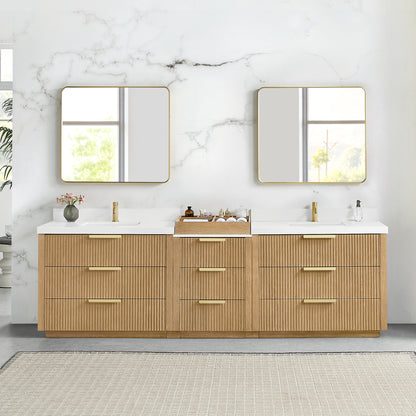 Santarem 108" Combined Double Bath Vanity in Washed Ash Grey