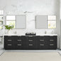 Santarem 120" Combined Double Bath Vanity in Oak Weathered Black
