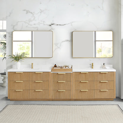 Santarem 120" Combined Double Bath Vanity in Washed Ash Grey
