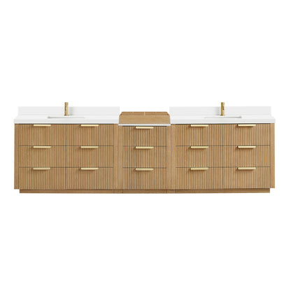 Santarem 120" Combined Double Bath Vanity in Washed Ash Grey