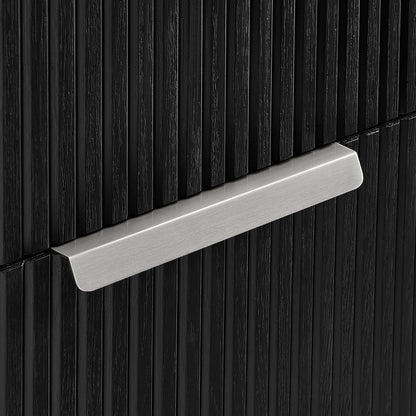 Santarem 24" Oak Weathered Black Partitioned Storage Cabinet