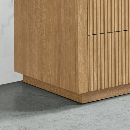 Santarem 24" Washed Ash Grey Partitioned Storage Cabinet