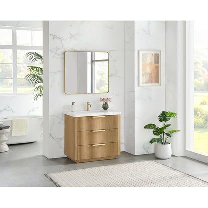 Santarem 36" Single Bath Vanity in Washed Ash Grey
