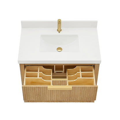 Santarem 36" Single Bath Vanity in Washed Ash Grey