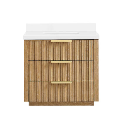 Santarem 36" Single Bath Vanity in Washed Ash Grey