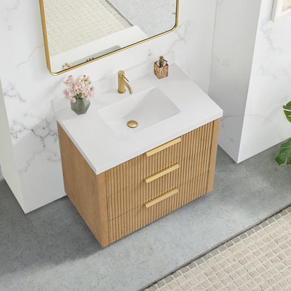 Santarem 36" Single Bath Vanity in Washed Ash Grey