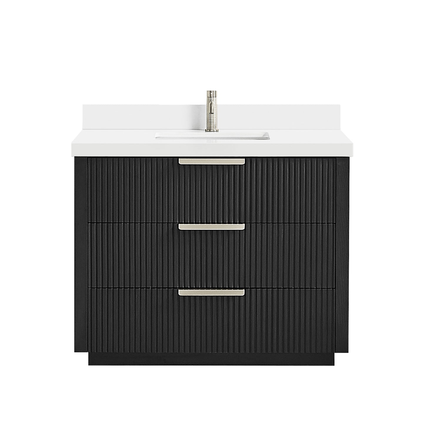 Santarem 42" Single Bath Vanity in Oak Weathered Black