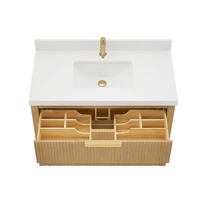 Santarem 42" Single Bath Vanity in Washed Ash Grey