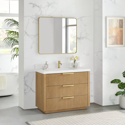 Santarem 42" Single Bath Vanity in Washed Ash Grey