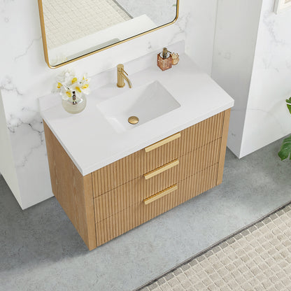 Santarem 42" Single Bath Vanity in Washed Ash Grey