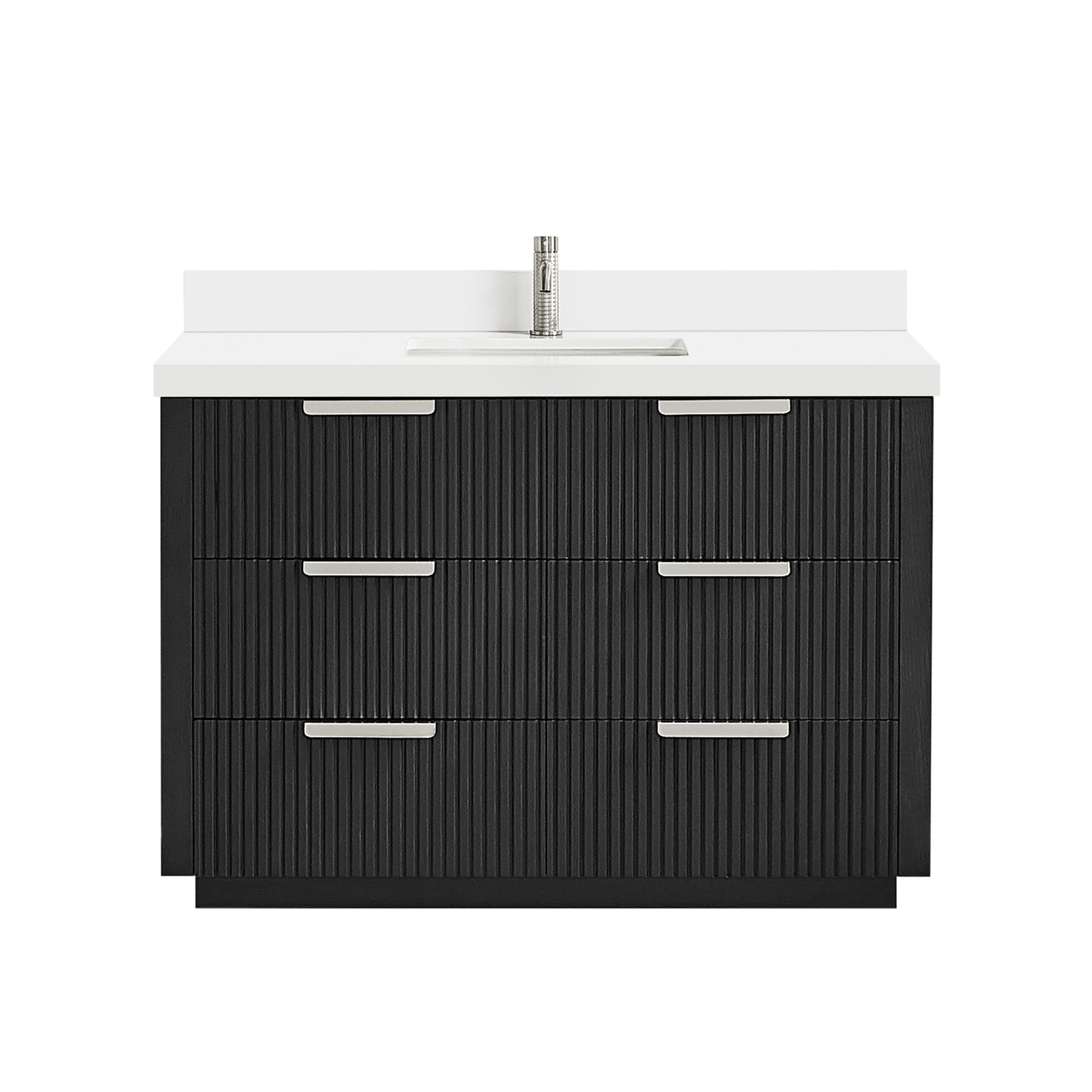 Santarem 48" Single Bath Vanity in Oak Weathered Black