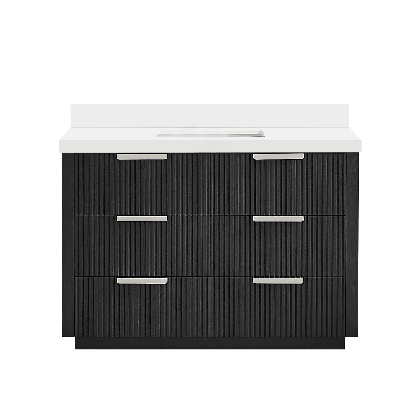 Santarem 48" Single Bath Vanity in Oak Weathered Black