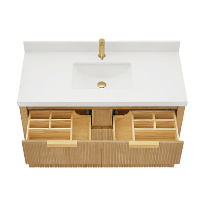 Santarem 48" Single Bath Vanity in Washed Ash Grey