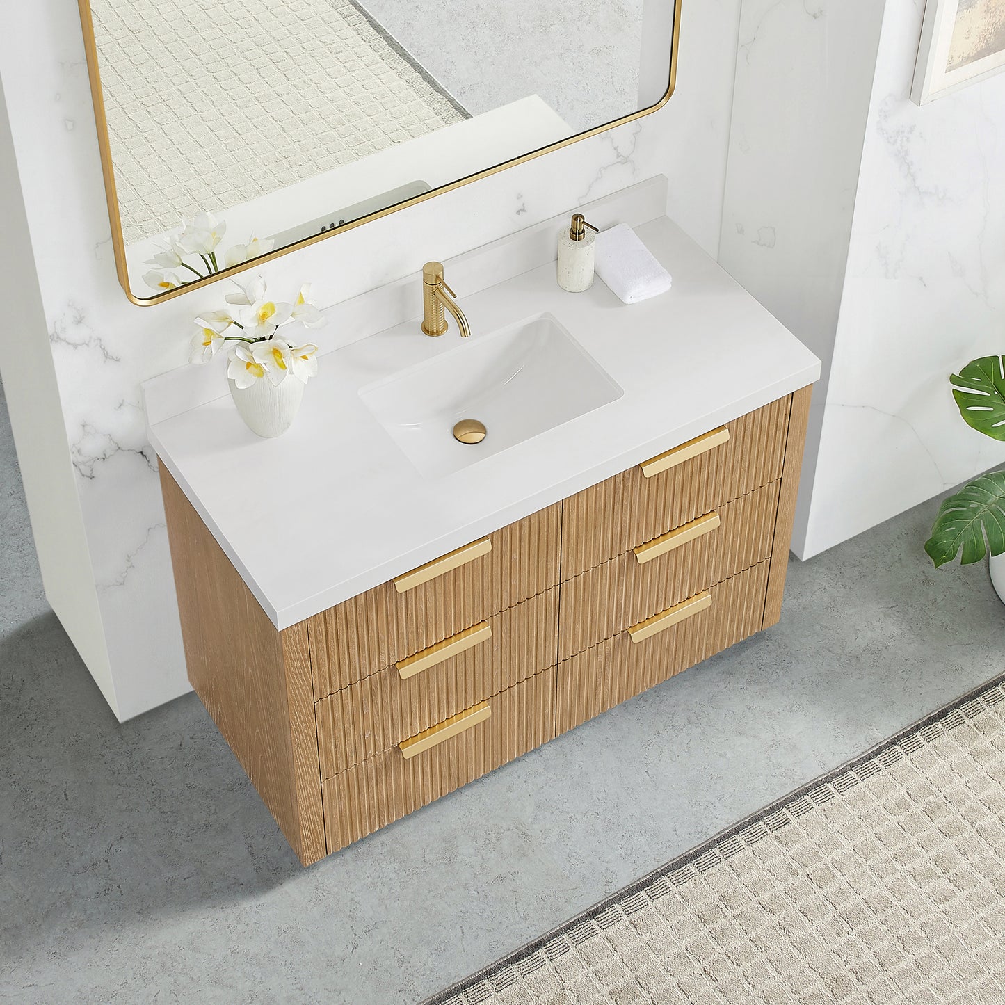 Santarem 48" Single Bath Vanity in Washed Ash Grey