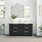 Santarem 60" Single Bath Vanity in Oak Weathered Black