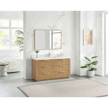 Santarem 60" Single Bath Vanity in Washed Ash Grey