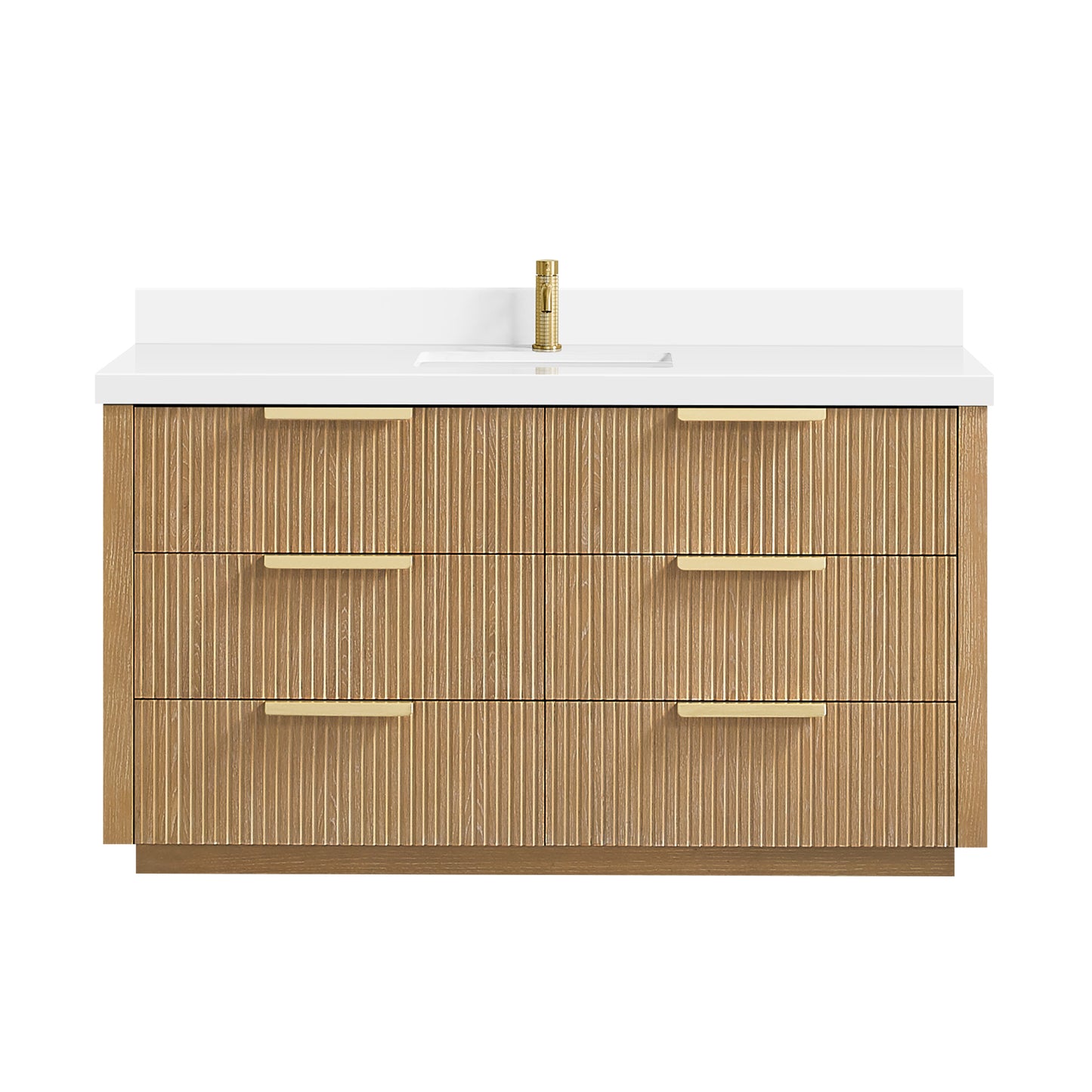 Santarem 60" Single Bath Vanity in Washed Ash Grey