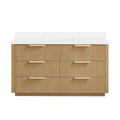 Santarem 60" Single Bath Vanity in Washed Ash Grey