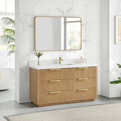 Santarem 60" Single Bath Vanity in Washed Ash Grey