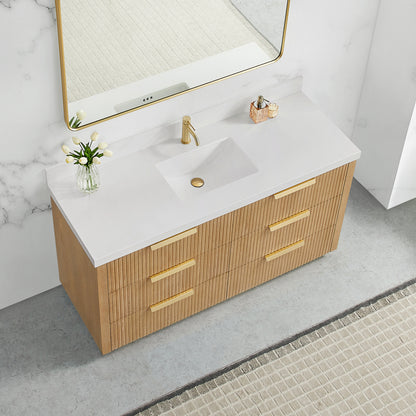 Santarem 60" Single Bath Vanity in Washed Ash Grey