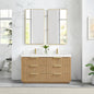 Santarem 60M" Double Bath Vanity in Washed Ash Grey